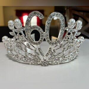 60th Birthday tiara and sash!